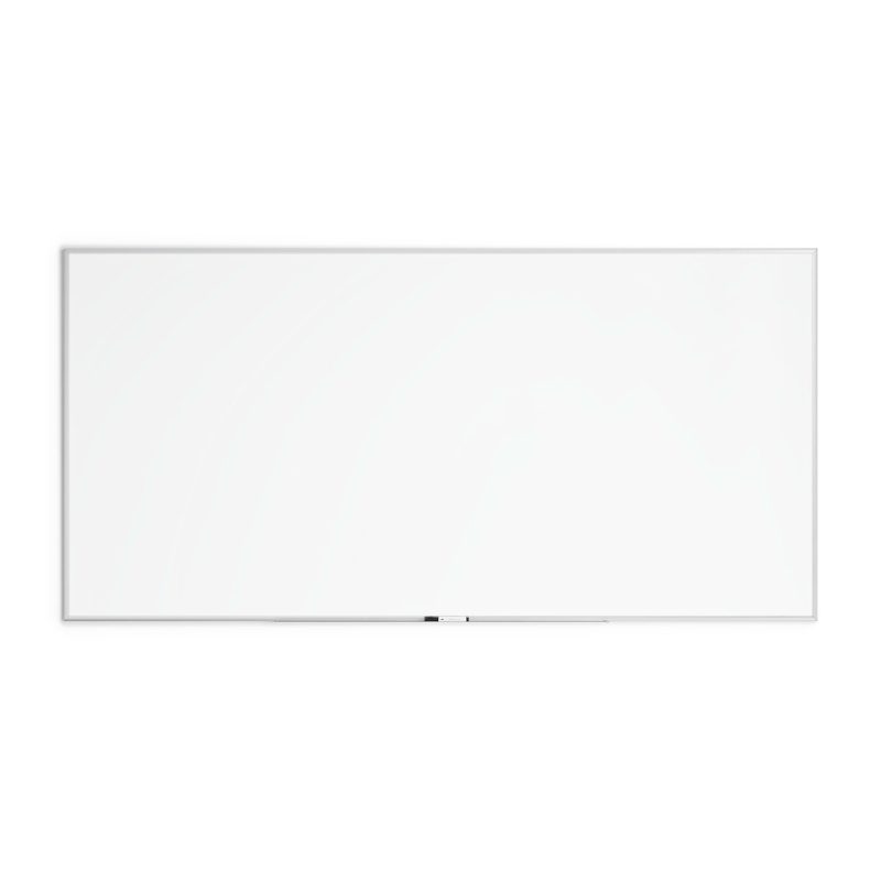 U Brands Melamine Dry-Erase Board, 96" X 48", Silver Aluminum Frame, Actual Size 95" X 47" (064U00-01)