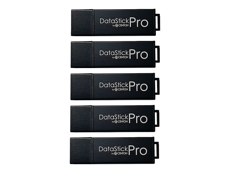 Centon DataStick Pro USB Flash Drives, USB 3.0, 16GB, Black, Pack Of 5, S1-U3P6-16G-5B - Image 2