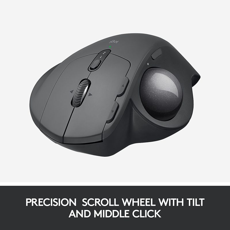Logitech® MX ERGO PLUS Advanced Wireless Trackball Mouse, Black, 910-005178 - Image 5