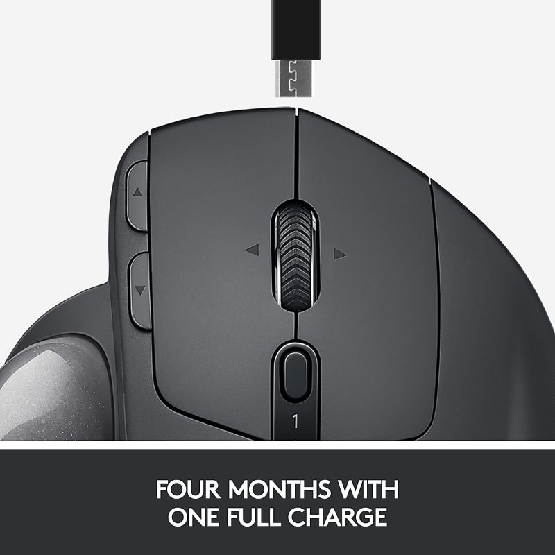 Logitech® MX ERGO PLUS Advanced Wireless Trackball Mouse, Black, 910-005178 - Image 9