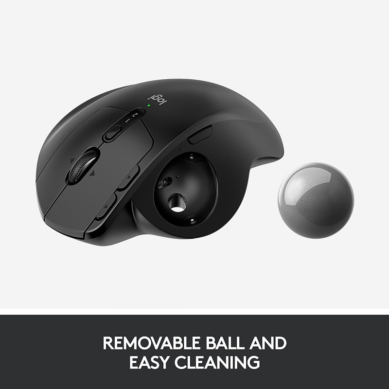 Logitech® MX ERGO PLUS Advanced Wireless Trackball Mouse, Black, 910-005178 - Image 10
