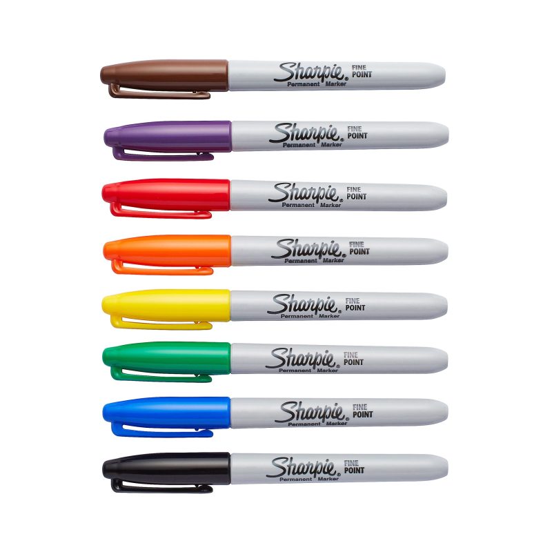 Sharpie® Permanent Fine-Point Markers, Red, Pack Of 36 - Assorted,8