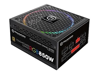 Thermaltake ToughPower Grand RGB TPG-850AH3FSG-R - Power supply (internal) - ATX12V 2.4/ EPS12V 2.92 - 80 PLUS Gold - AC 100-240 V - 850 Watt - active PFC - United States - black