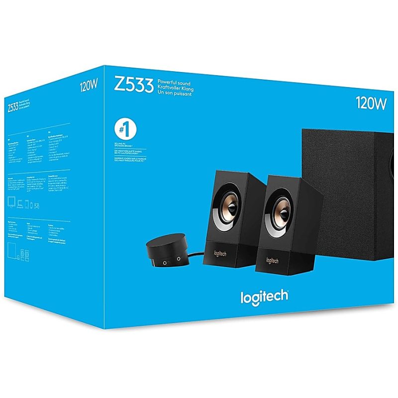 Logitech® z533 Multimedia Speaker System, Black, 980-001053 - Image 12
