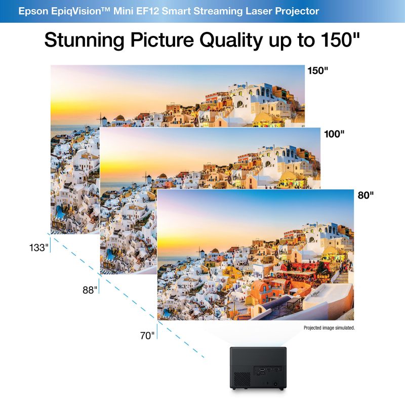 Epson® EpiqVision Mini EF12 Streaming Laser Projector, V11HA14020 - Image 3