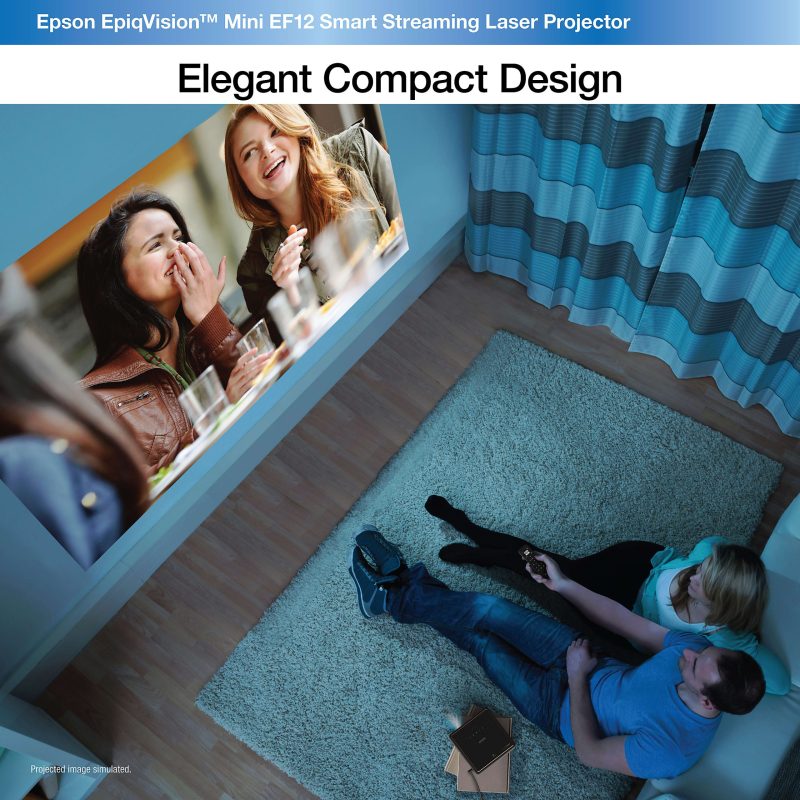 Epson® EpiqVision Mini EF12 Streaming Laser Projector, V11HA14020 - Image 6