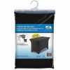 Iceberg Fabric Table Cover, 24" x 48", Black - Image 2