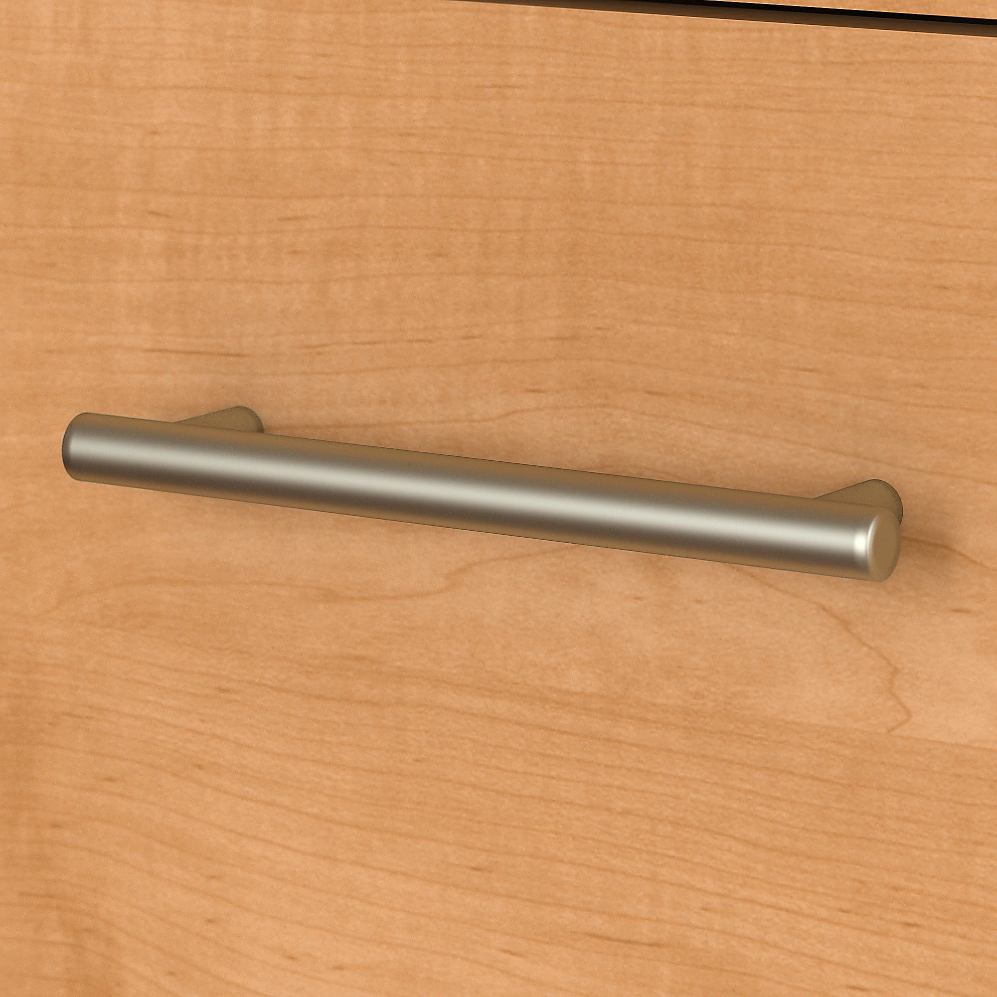 Bush Furniture Somerset 72"W L Shaped Desk With Hutch, Lateral File Cabinet And Bookcase, Maple Cross, Standard Delivery - Image 3