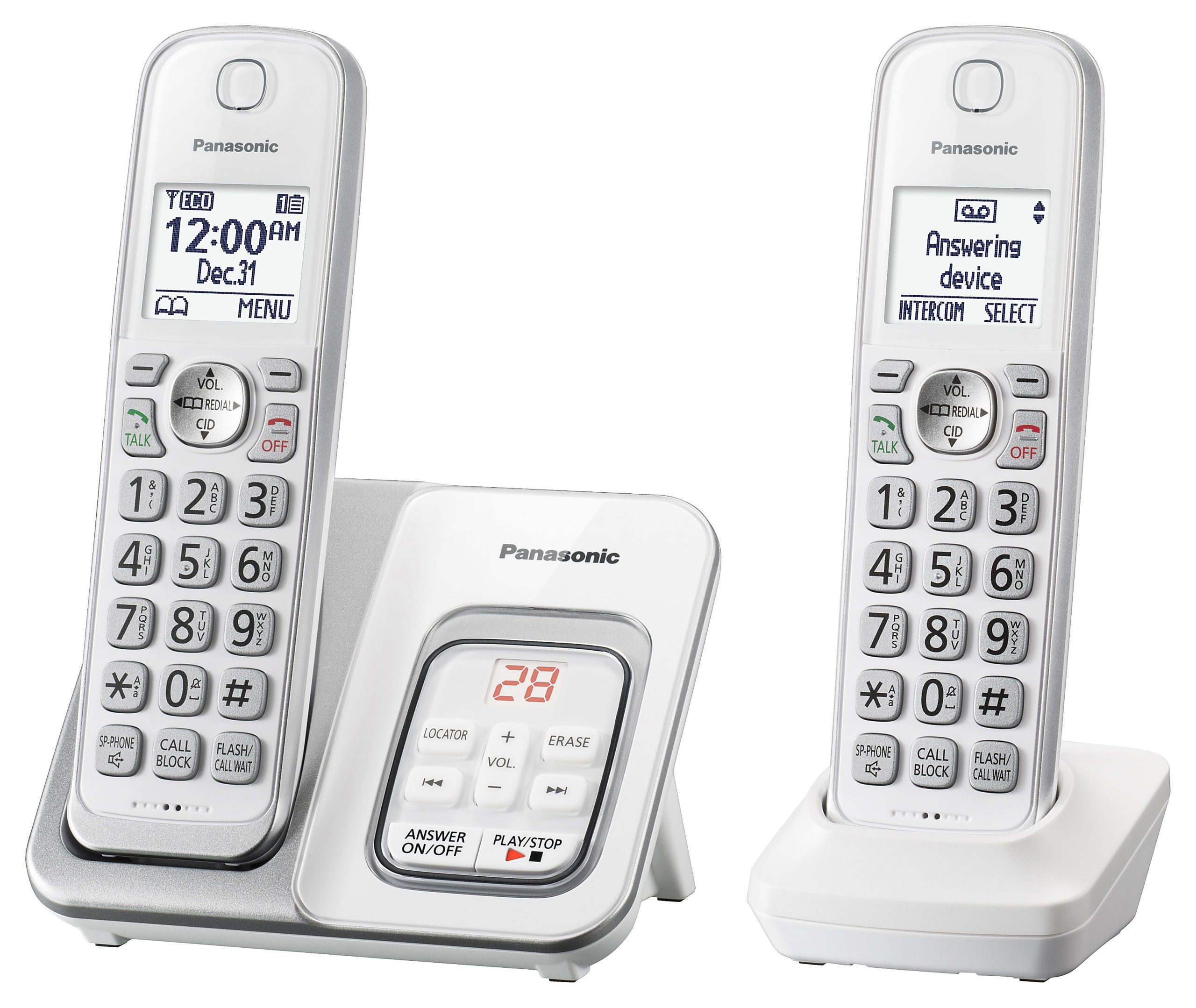 Panasonic® KX-TGD532W DECT 6.0 PLUS Expandable Digital Cordless Phone System - Image 2