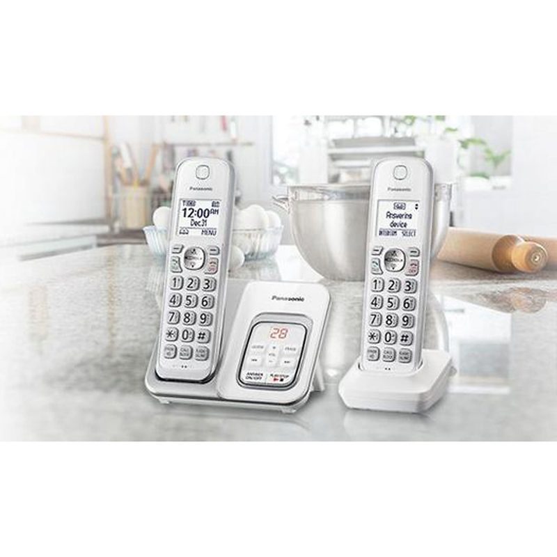 Panasonic® KX-TGD532W DECT 6.0 PLUS Expandable Digital Cordless Phone System - Image 5