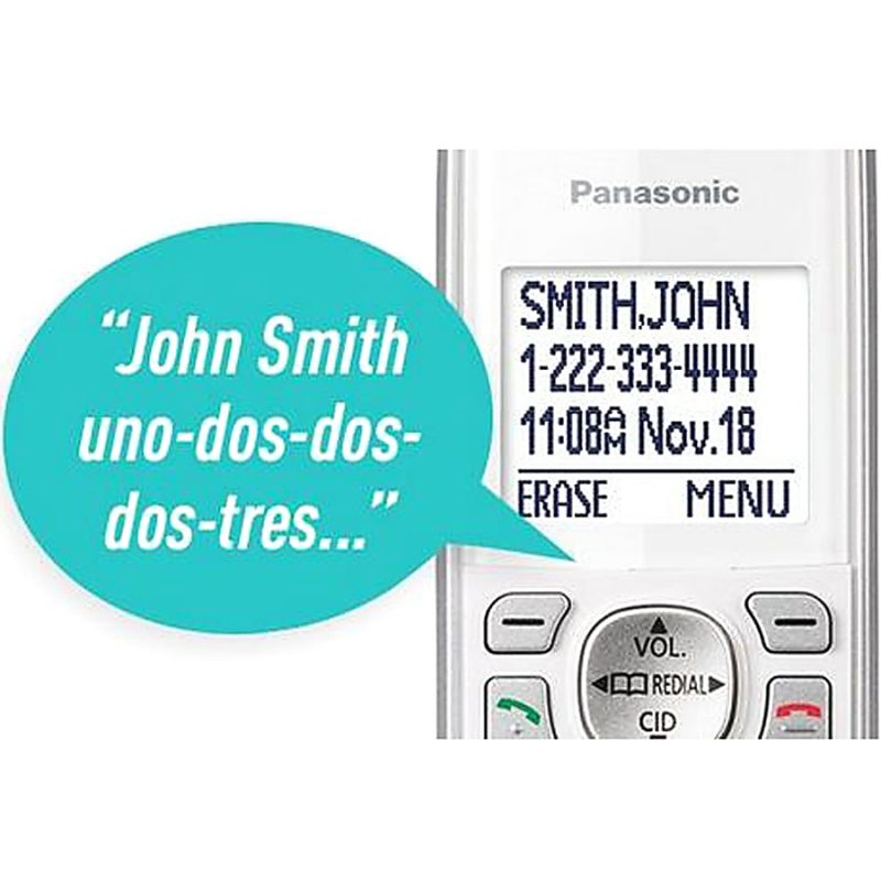 Panasonic® KX-TGD532W DECT 6.0 PLUS Expandable Digital Cordless Phone System - Image 6