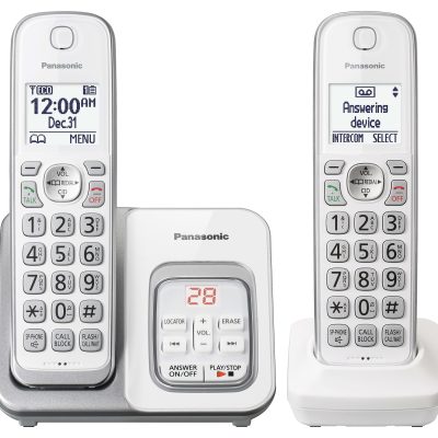 Panasonic® KX-TGD532W DECT 6.0 PLUS Expandable Digital Cordless Phone System