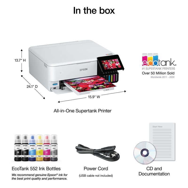 Epson® ET-8500 Wireless All-In-One Color Inkjet Printer - Image 5