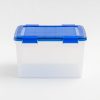 Iris Ultimate Weathertight Storage Boxes, 19-3/4”L x 16-3/16”W x 14-1/4”H, 46.6 Qt, Clear, Set Of 4 Boxes - Image 3