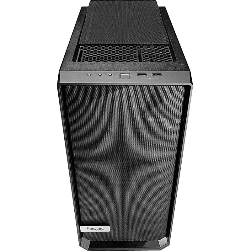 Fractal Design Meshify C Computer Case - Mid-tower - Black - Steel - 5 x Bay - 2 x 4.72" x Fan(s) Installed - ATX, Micro ATX, ITX Motherboard Supported - 7 x Fan(s) Supported - 3 x Internal 2.5" Bay - 2 x Internal 2.5"/3.5" Bay(s) - 7x Slot(s) - Image 5