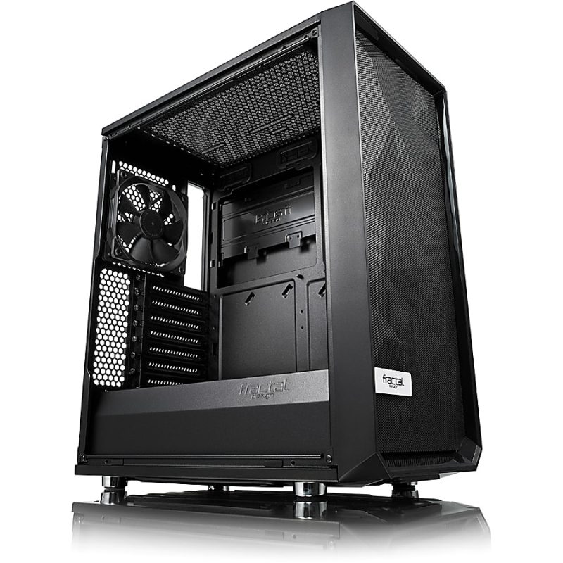 Fractal Design Meshify C Computer Case - Mid-tower - Black - Steel - 5 x Bay - 2 x 4.72" x Fan(s) Installed - ATX, Micro ATX, ITX Motherboard Supported - 7 x Fan(s) Supported - 3 x Internal 2.5" Bay - 2 x Internal 2.5"/3.5" Bay(s) - 7x Slot(s) - Image 10