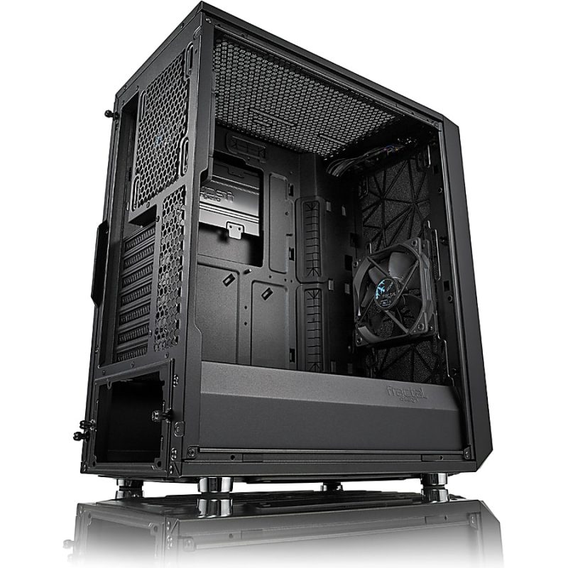 Fractal Design Meshify C Computer Case - Mid-tower - Black - Steel - 5 x Bay - 2 x 4.72" x Fan(s) Installed - ATX, Micro ATX, ITX Motherboard Supported - 7 x Fan(s) Supported - 3 x Internal 2.5" Bay - 2 x Internal 2.5"/3.5" Bay(s) - 7x Slot(s) - Image 12