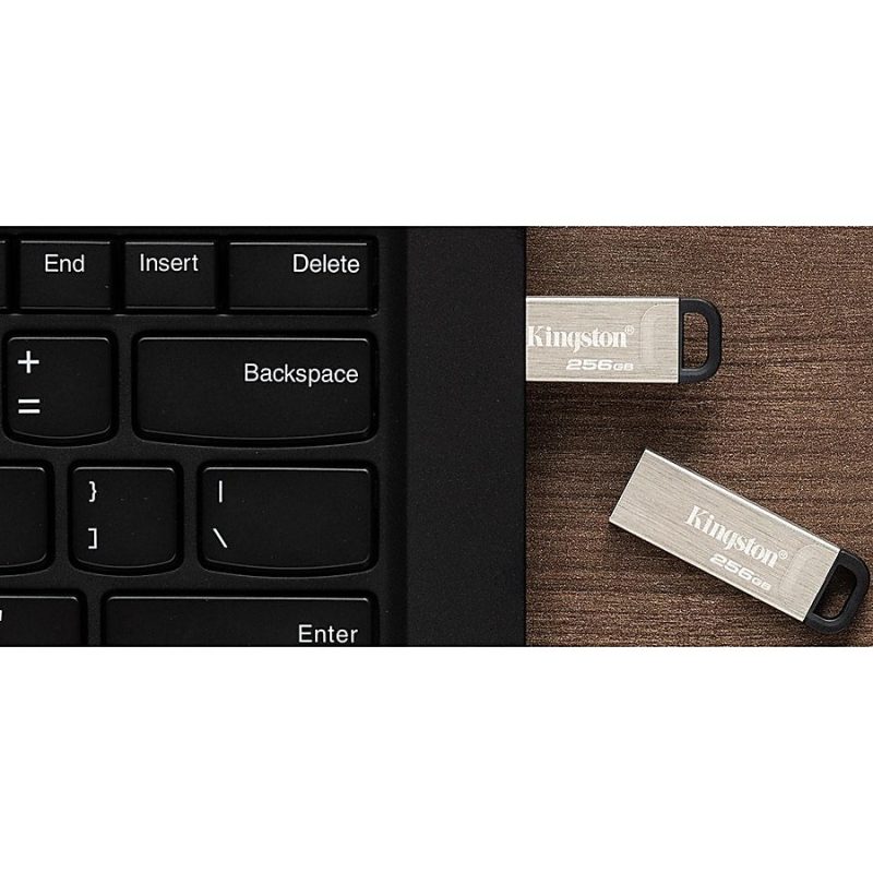 Kingston DataTraveler Kyson 256GB USB 3.2 (Gen 1) Type A Flash Drive - 256 GB - USB 3.2 (Gen 1) Type A - 200 MB/s Read Speed - 60 MB/s Write Speed - Silver - 5 Year Warranty - 1 Piece - Image 6