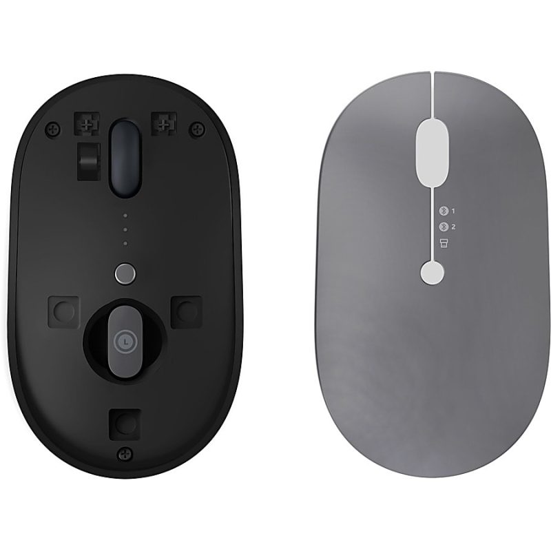 Lenovo Go Wireless Multi-Device Mouse - Blue Optical - Wireless - Bluetooth/Radio Frequency - 2.40 GHz - Rechargeable - Black - USB Type C - 2400 dpi - Scroll Wheel - 5 Button(s) - 6 Programmable Button(s) - Image 4