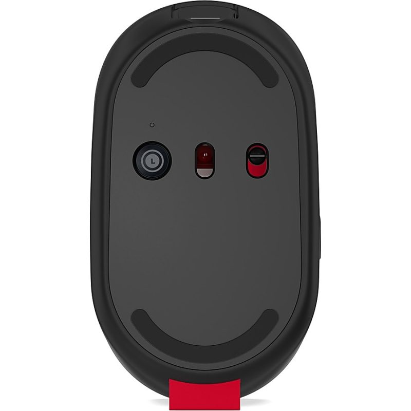Lenovo Go Wireless Multi-Device Mouse - Blue Optical - Wireless - Bluetooth/Radio Frequency - 2.40 GHz - Rechargeable - Black - USB Type C - 2400 dpi - Scroll Wheel - 5 Button(s) - 6 Programmable Button(s) - Image 6