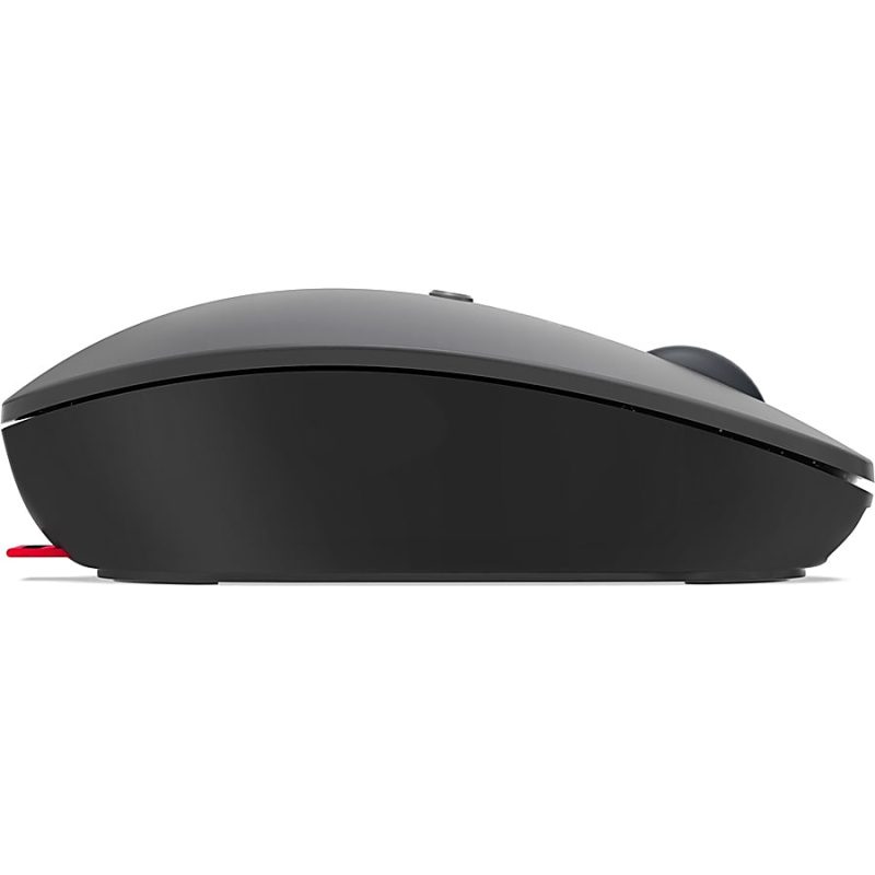 Lenovo Go Wireless Multi-Device Mouse - Blue Optical - Wireless - Bluetooth/Radio Frequency - 2.40 GHz - Rechargeable - Black - USB Type C - 2400 dpi - Scroll Wheel - 5 Button(s) - 6 Programmable Button(s) - Image 9