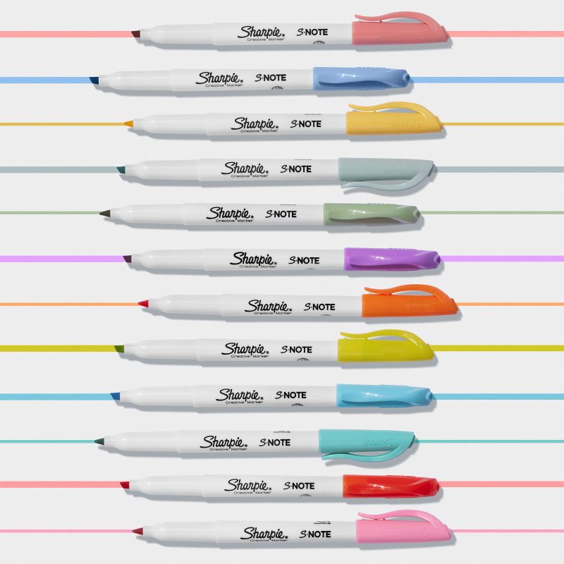 Sharpie® S-Note Highlighters, Chisel Tip, Assorted Colors, Pack Of 24 Highlighters - Image 7