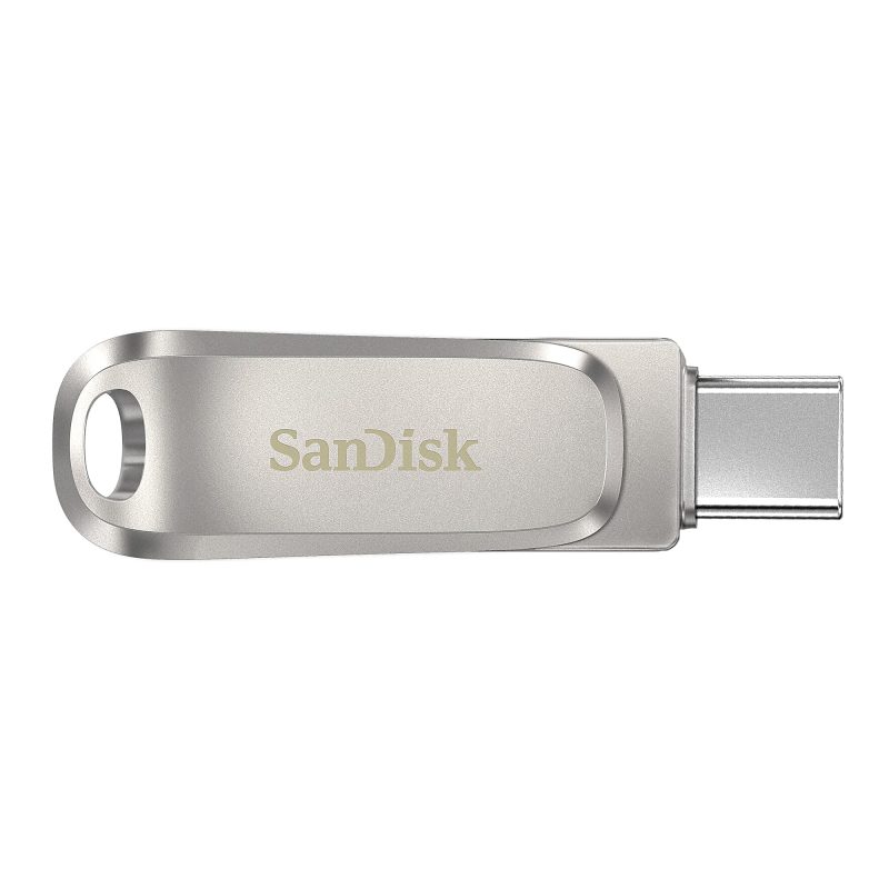 SanDisk® iXpand® Dual Drive USB-C Luxe Flash Drive, 128GB, Silver - Image 2