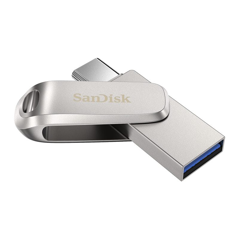 SanDisk® iXpand® Dual Drive USB-C Luxe Flash Drive, 128GB, Silver - Image 8