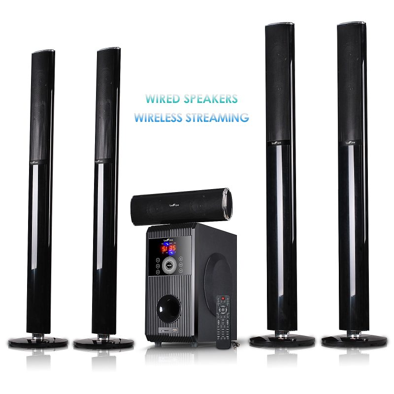 BeFree Sound 5.1 Channel Surround Sound Bluetooth® Speaker System, Black - Image 2