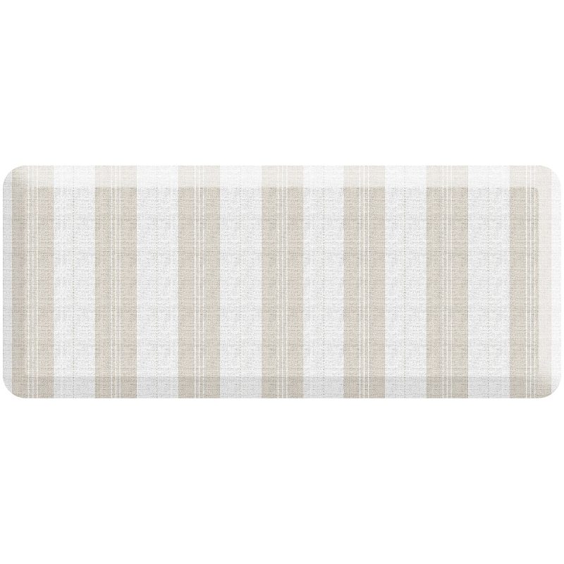 GelPro Designer Comfort Polyurethane Anti-Fatigue Mat For Hard Floors, 20” x 48”, Taylor Khaki