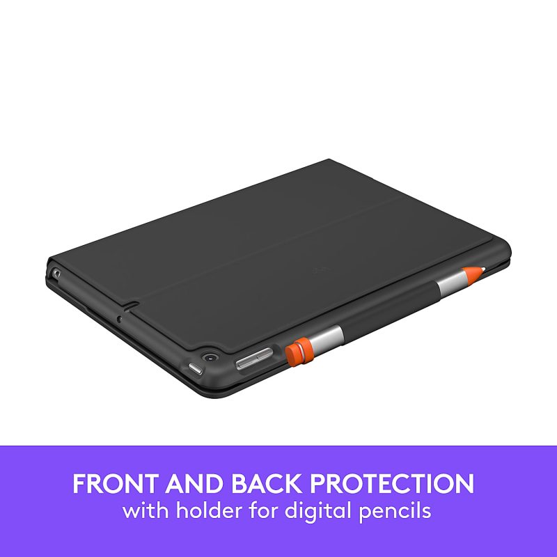 Logitech® Slim Folio Keyboard Case, Graphite - Image 4