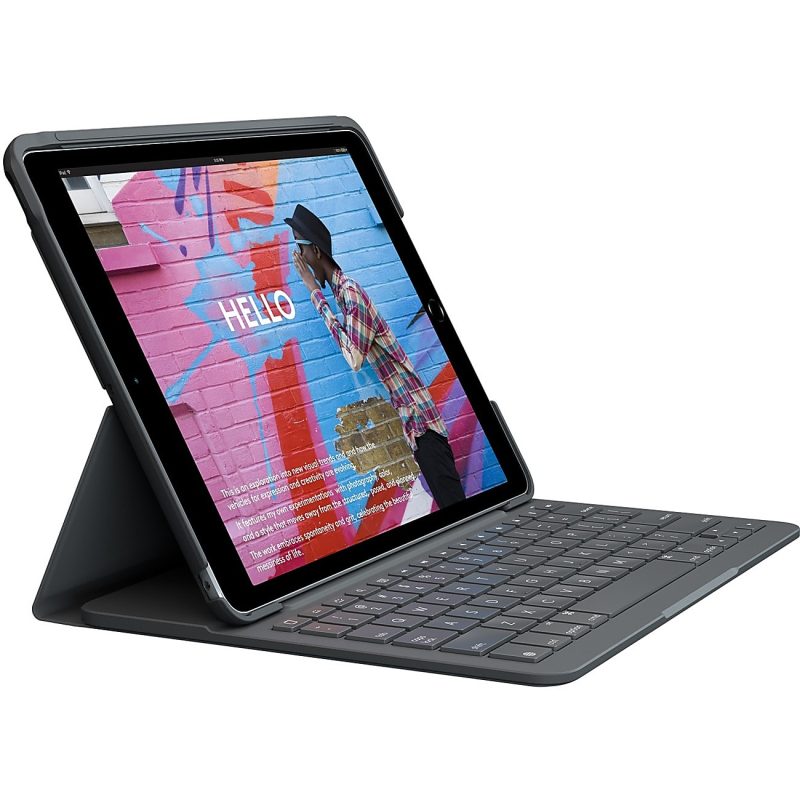 Logitech® Slim Folio Keyboard Case, Graphite - Image 8