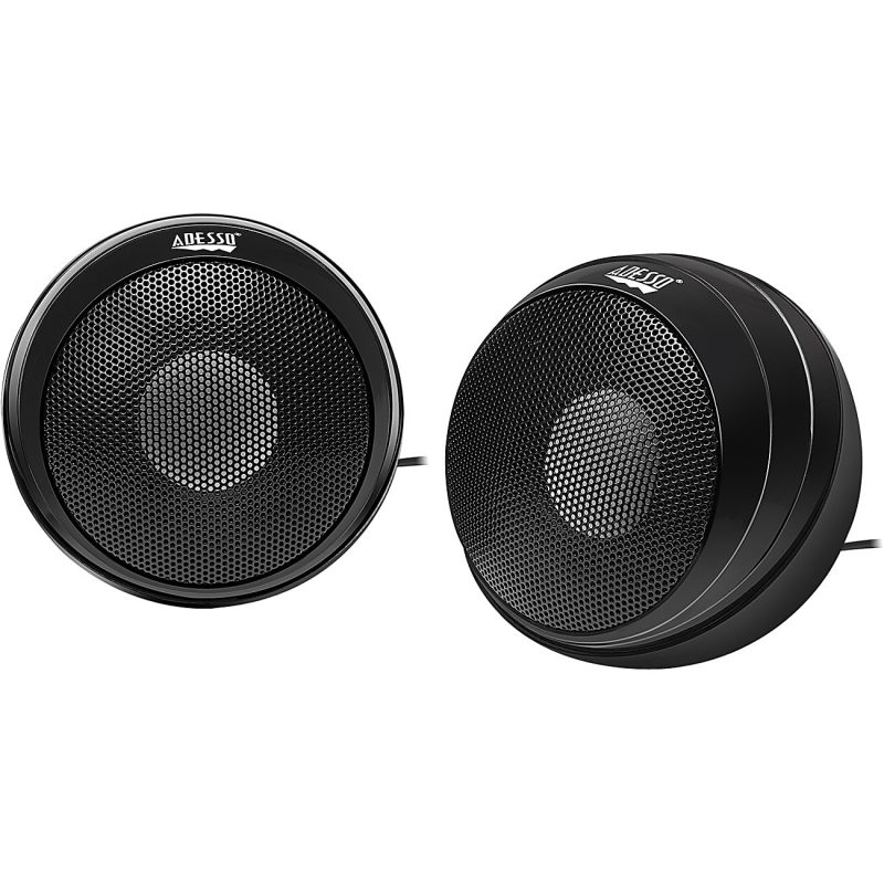 Adesso Xtream S4 USB-Powered Desktop Computer Speaker with Dynamic Sound - 5W x 2 - Works with Zoom, Microsoft Team, Skype, Webex and Google Meet