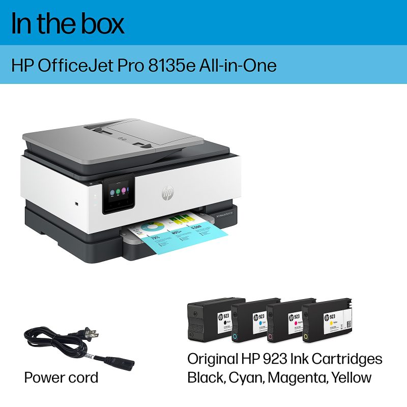 HP OfficeJet Pro 8135e All-in-One Printer with 3 months free instant ink with HP+ - Image 6