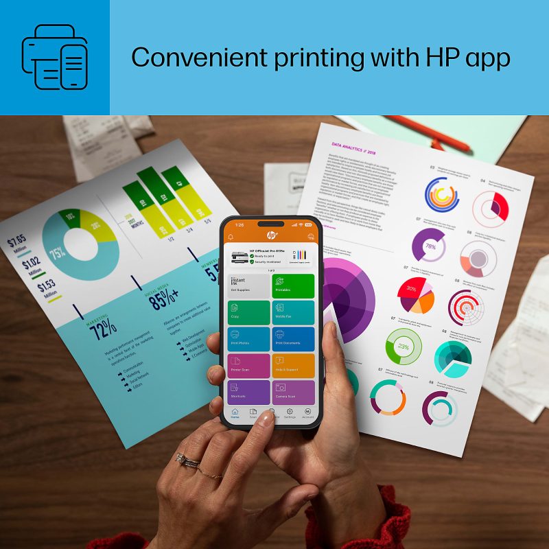 HP OfficeJet Pro 8135e All-in-One Printer with 3 months free instant ink with HP+ - Image 12
