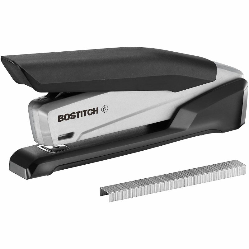Bostitch® InPower™ Spring-Powered Desktop Stapler, 20-Sheet Capacity, Black/Gray - Image 5