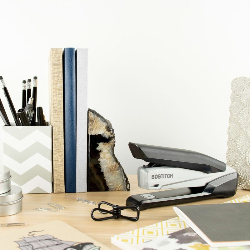 Bostitch® InPower™ Spring-Powered Desktop Stapler, 20-Sheet Capacity, Black/Gray - Image 8