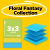 Post-it Pop Up Notes, 18 Pads, 3 in x 3 in, Clean Removal, School Supplies and Office Products, Sticky Notes for Vertical Surfaces, Monitors, Walls and Windows, Floral Fantasy Collection - Image 2