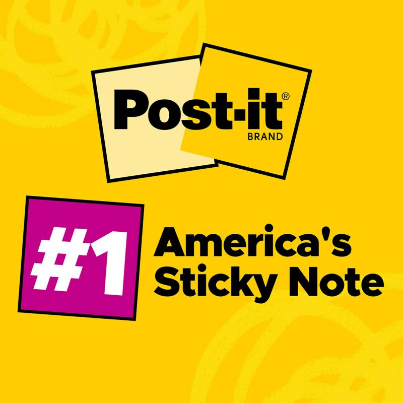 Post-it Pop Up Notes, 18 Pads, 3 in x 3 in, Clean Removal, School Supplies and Office Products, Sticky Notes for Vertical Surfaces, Monitors, Walls and Windows, Floral Fantasy Collection - Image 3