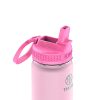 Takeya Actives Spout Reusable Water Bottle, 18 Oz, Glow-In-The-Dark Summer Pink - Image 2