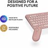 Logitech Pebble 2 Combo, Wireless Keyboard and Mouse, Quiet and Portable, Customizable, Logi Bolt, Tonal Rose - USB Type A Wireless Bluetooth Keyboard - Tonal Rose - USB Type A Wireless Bluetooth Mouse - Optical - 4000 dpi - 3 Button - Scroll Wheel - Image 11
