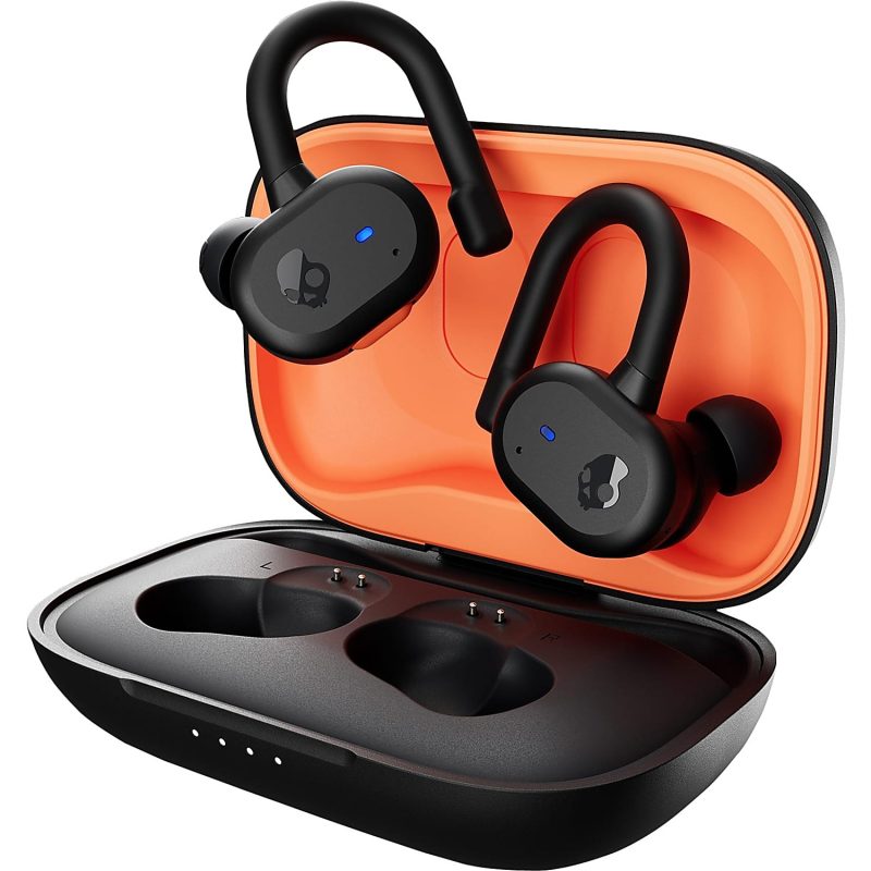 Skullcandy Push Active In-Ear True Wireless Headphones, Black/Orange - Image 2