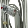 GE 3 Outlet Extension Cord, 25' Long Cord, Flat Plug, Gray, 43025