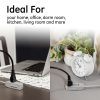 GE 3 Outlet Extension Cord, 25' Long Cord, Flat Plug, Gray, 43025 - Image 9