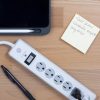 GE 6-Outlet Surge Protector, 10' Cord, White - Image 8