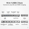 Plugable USB C Laptop Docking Station, Dual Monitor 4K 60Hz for Apple Mac M1/M2/M3, 2x HDMI or 2x DisplayPort - 100W Charging DisplayLink Dock, 2 Displays for MacBook, Driver Required - Image 2