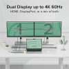 Plugable USB C Laptop Docking Station, Dual Monitor 4K 60Hz for Apple Mac M1/M2/M3, 2x HDMI or 2x DisplayPort - 100W Charging DisplayLink Dock, 2 Displays for MacBook, Driver Required - Image 4