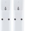 GE 6 Outlet Power Strip 2 Pack, 2' Cord, White, 14833 - Image 4