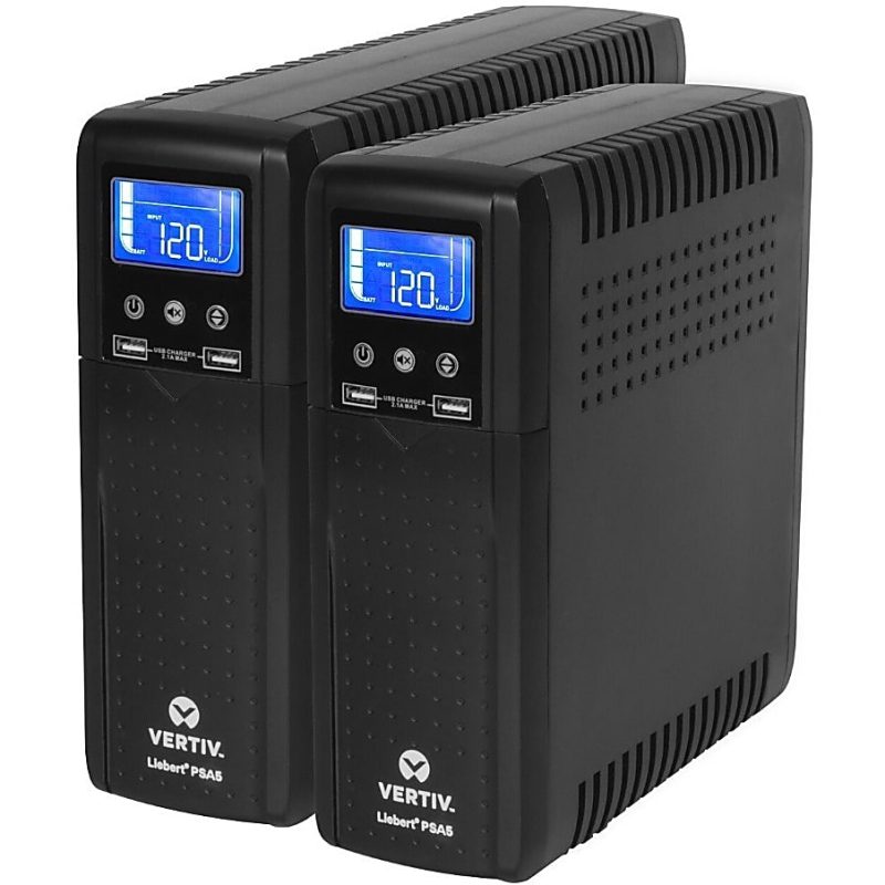 Vertiv Liebert PSA5 UPS - 1500VA/900W 120V | Line Interactive AVR Tower UPS - Battery Backup and Surge Protection | 10 Total Outlets | 2 USB Charging Port | LCD Panel | 3-Year Warranty | Energy Star Certified - Image 4
