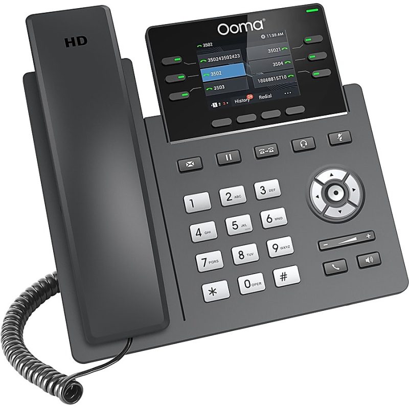 ooma 6-Line IP Corded Phone, OOMA2613 - Image 3